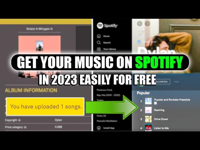 UPLOAD YOUR MUSIC TO ALL PLATFORMS FOR FREE (SPOTIFY, APPLE MUSIC, ITUNES...)
