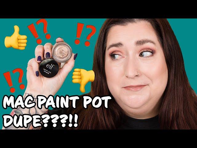 MAC PAINT POT DUPE???!!! ELF PUTTY EYE PRIMER | All Day Wear Test