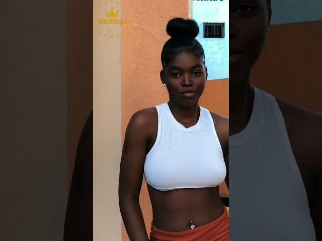 Slim Ebony Haitian Teen Beauty Katherine Michel Dancing