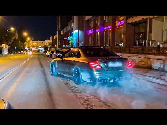 Crazy illegal street drift with Brabus E63s compilation!