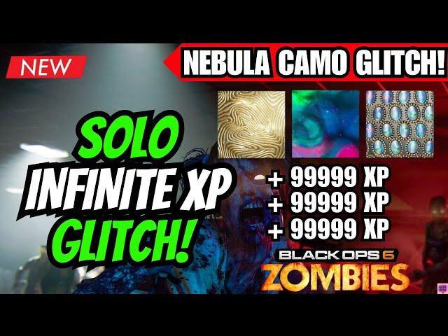 BO6 GLITCH - NEW SOLO UNLIMITED XP GLITCH AFTER PATCH (INSANE NEBULA CAMO GLITCH) BO6 ZOMBIES GLITCH