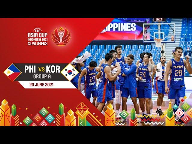 Philippines v Korea | Full Game - Asia Cup 2021 Qualifiers