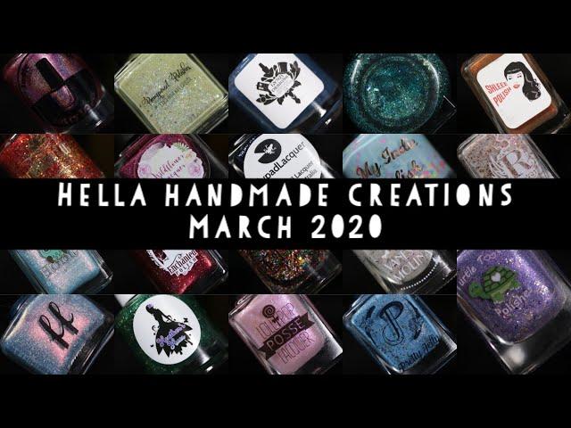 HELLA HANDMADE CREATIONS | MARCH 2020 LIVE SWATCH |  | jodispolish