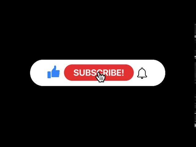 | Non Copyrighted | Black Screen Subscribe Button With sound | Like, Subscribe & Bell Button