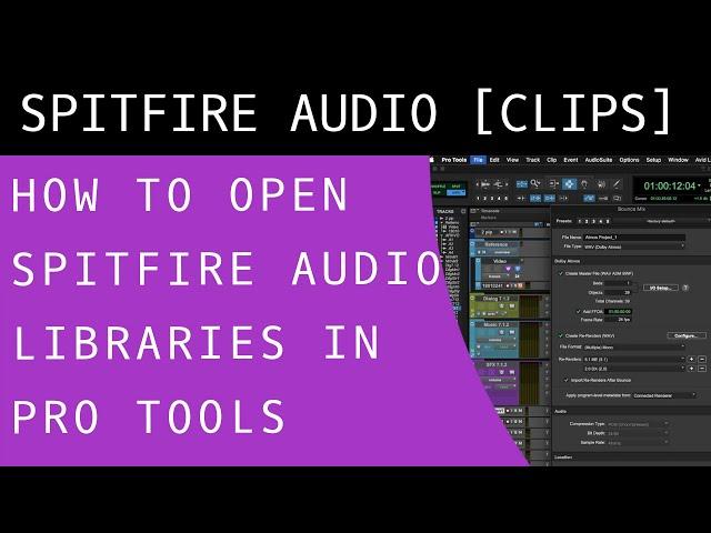 How To Load Spitfire Audio libraries in Pro Tools