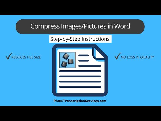 Compress Image/Picture in Word document to Reduce File Size