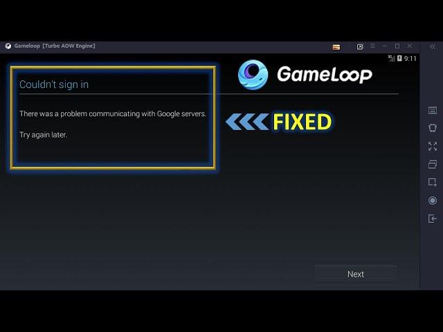 Gameloop | Google Play Login issue fix