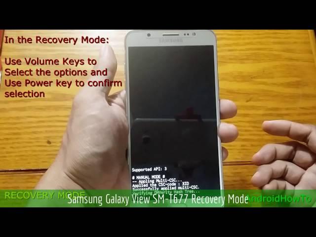 Samsung Galaxy View SM-T677 Recovery Mode