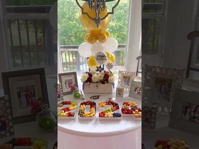 Graduation Party Ideas - Easy Charcuterie Table #graduation