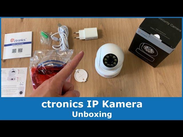 Ctronics WLAN IP Überwachungskamera für Innen || Unboxing & Review