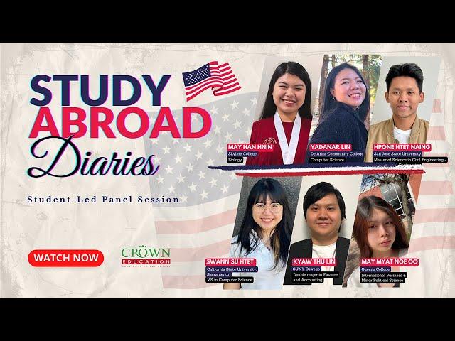 CROWN Education's Study Abroad Diaries: USA Student-Led Panel Session