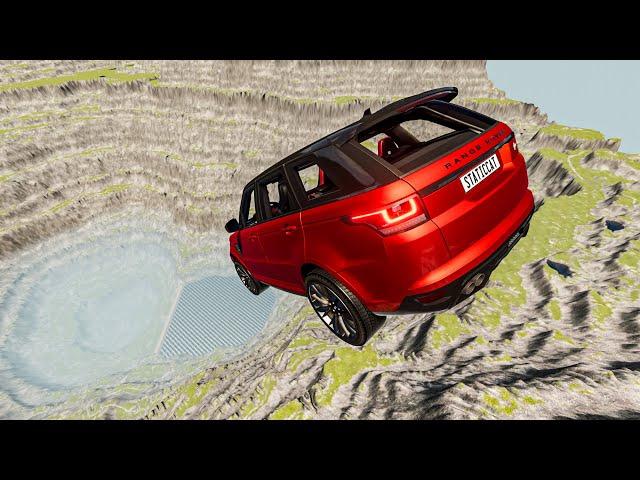 Cars vs Leap of Death Jump #10 - BeamNG.Drive | StaticCat