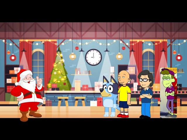 (Christmas Special) Bluey, Caillou, Clark and Abiuth Flores Animations Gets Grounded on Christmas