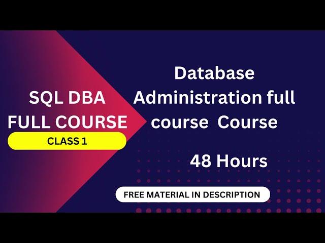 SQL FULL COURSE