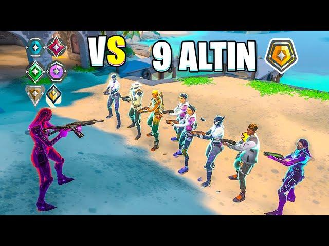 9 gold vs her ranktan bir oyuncu | valorant