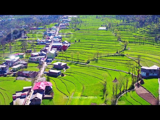 Chamba District Himachal Pradesh Aerial Stock Video