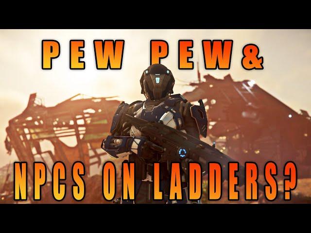 Shoots & LADDERS w/ NPCs?  NEW AI Behavior Star Citizen 3.23.1