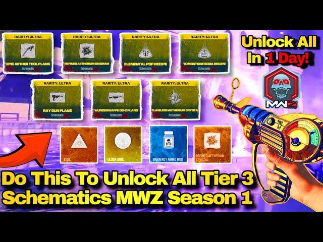 NEW Easiest TIER 3 Farming Guide In MWZ! Unlock RAYGUN Schematic, Sigils & More (UPDATED SEASON 1)
