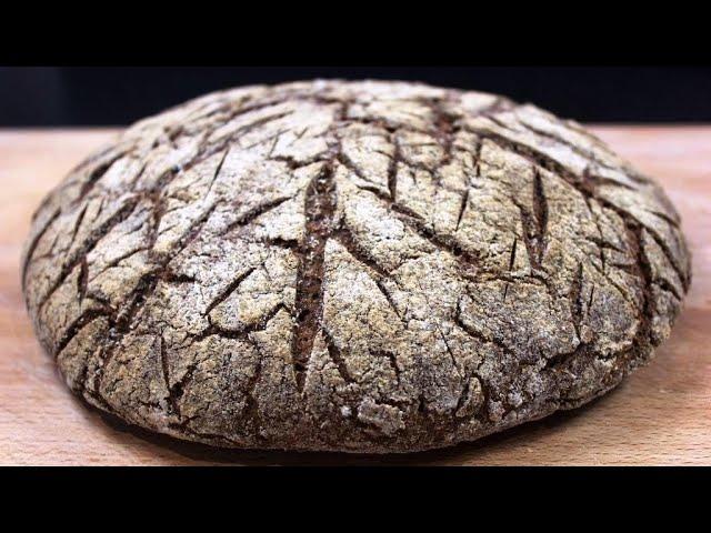 Easy RYE BREAD with rye starter. DON'T need to get your hands dirty! English sub.