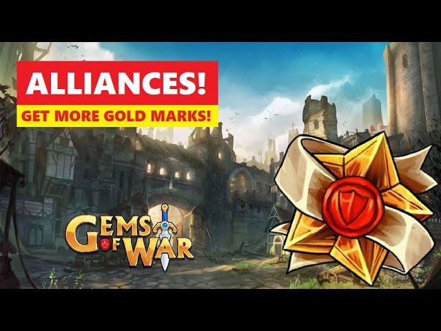 Gems of War Alliance Quick Guide and How to get Gold Marks Tutorial