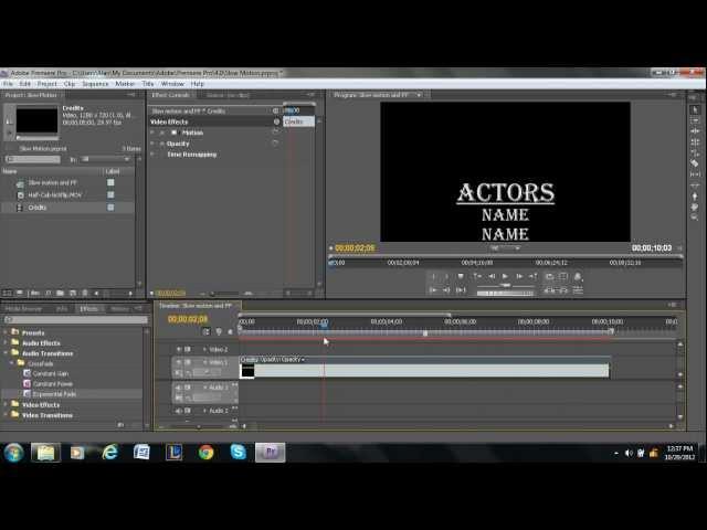 Rolling Credits Tutorial - Adobe Premiere Pro