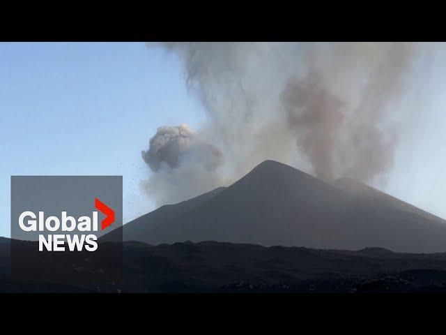 Spectacular Mount Etna eruption amazes tourists as activity intensifies