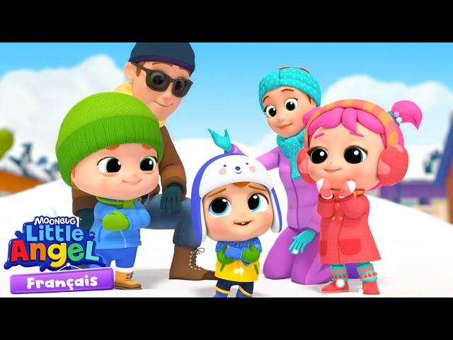 Jouer dans la neige | Comptines avec Bébé Louis | Little Angel Français