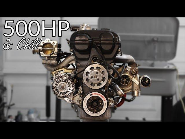 Assembling a 500HP Miata Engine From The Bare Block, ASMR Style.