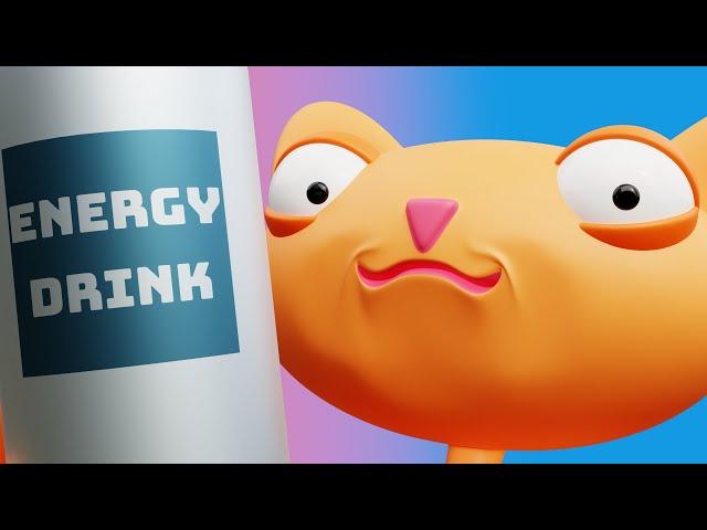 He needs some energy (Animation Meme) #funny #cute #cats #animation #meme