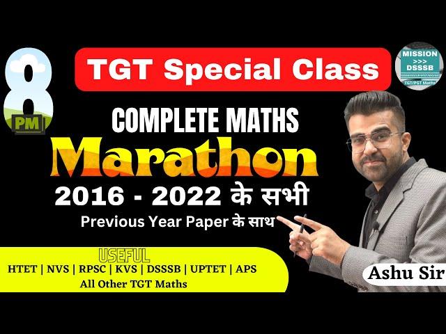 KVS TGT Maths marathon Class 2023