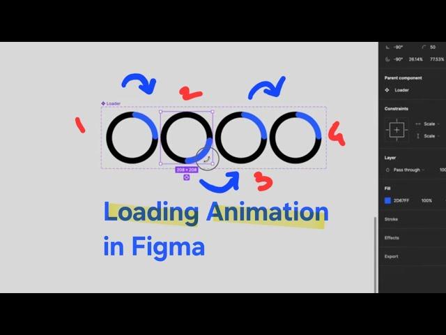 Create Loading Animation In Figma Short Tutorial #figma #figmatutorial #figmadesign