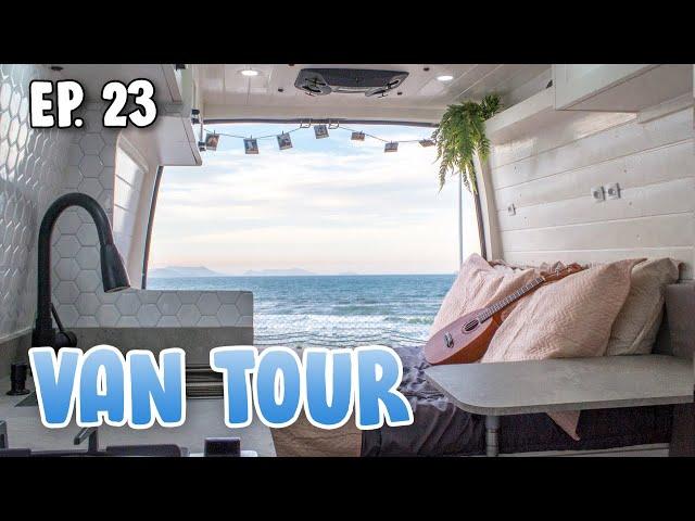 VAN TOUR | MODERN TINY HOME -Van Build on a FORD TRANSIT LWB!