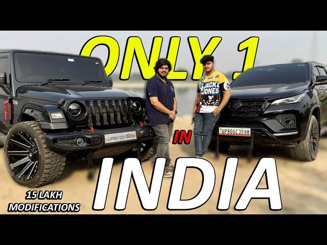 15 LAKH Ki MODIFICATION ON THAR AND FORTUNER | 8 LAKH SOUND | MODIFIED BLACK BEASTS OWNERSHIP REVIEW