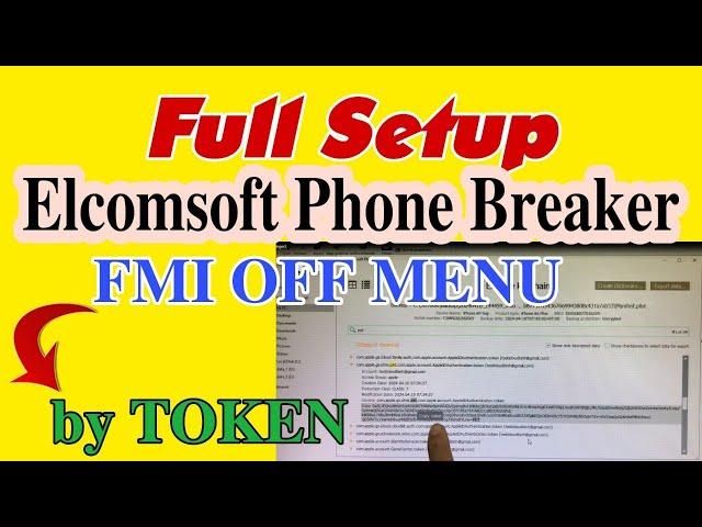 How to install Elcomsoft Phone Breaker Permanently | FMI OFF By PET Token #vienthyhG