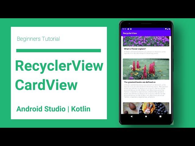 RecyclerView with CardView | Kotlin | Android Studio