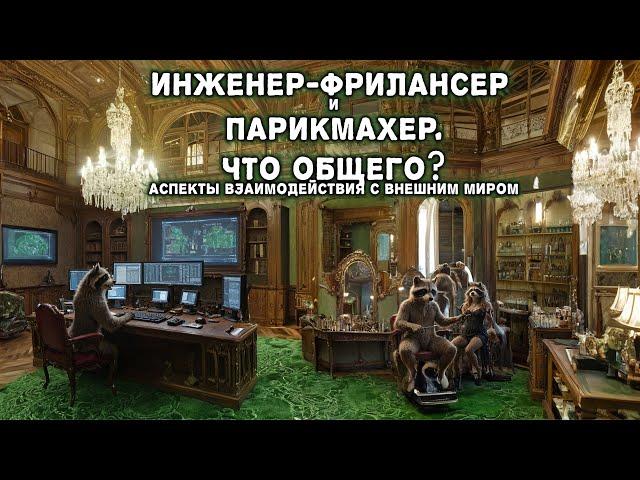 Инженер фрилансер и парикмахер , что общего? Аспекты взаимодействия с внешним миром.