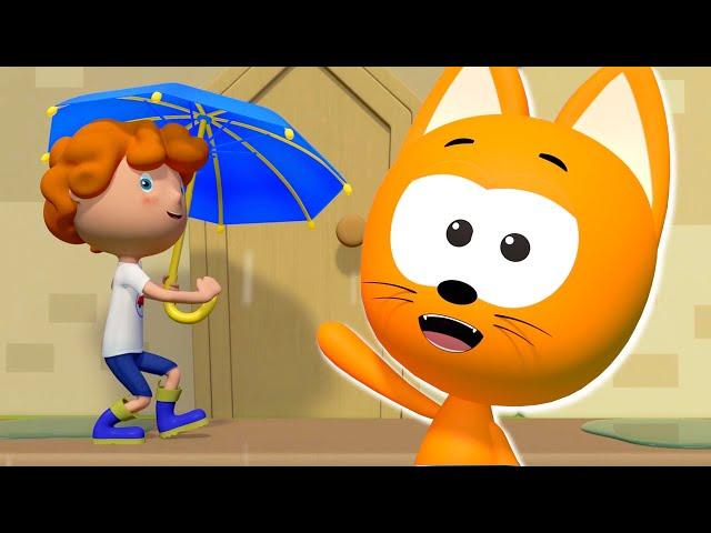 Botas de Lluvia | El gatito Koté | Canciones infantiles y dibujos animados