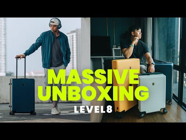 LEVEL8 Luggage Unboxing | MASSIVE Travelling Set