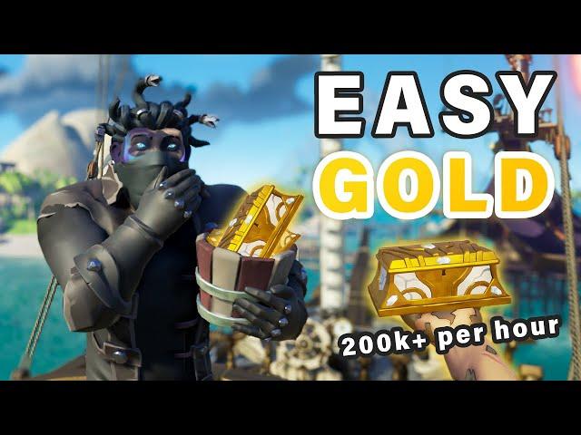 EASY Way to Farm Gold | 200k+ per hour Guaranteed (Nerfed) ► Sea of Thieves