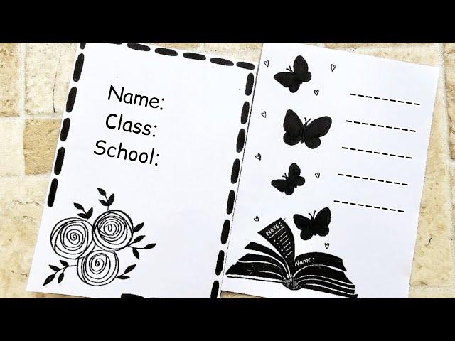 Black Border Designs || Project Designs || Front Page Designs for Project, Assignment, Note book