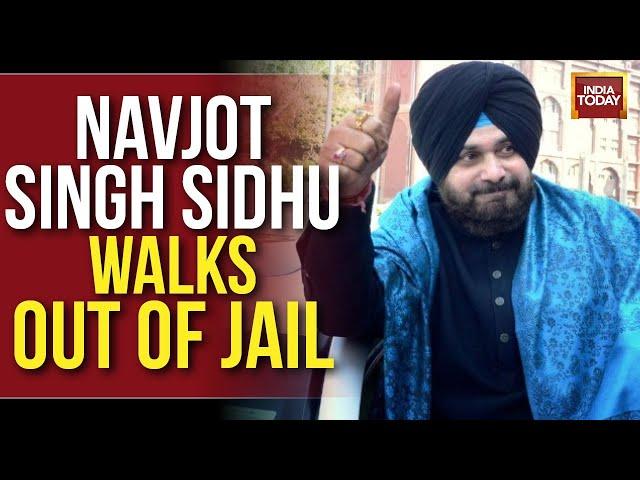 Watch: Navjot Singh Sidhu Walks Out Of Patiala Jail After 10 Months