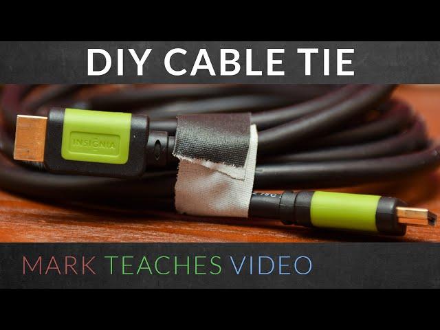 No Cable Tie? No Problem! DIY Cable Tie Ft. GAFF TAPE