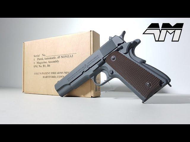 OFFICIALLY LICENSED COLT M1911A1 PARKERIZED GREY / Airsoft Unboxing / Call Of Duty WW2