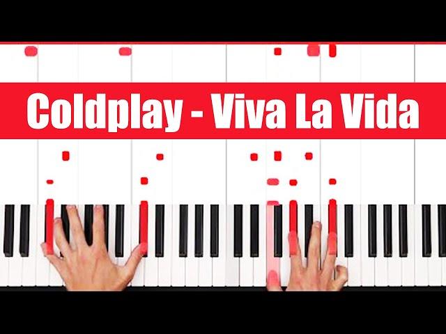 Viva La Vida Coldplay Piano Tutorial Easy Chords