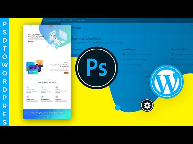 Convert PSD To WordPress Custom Website With HTML And CSS