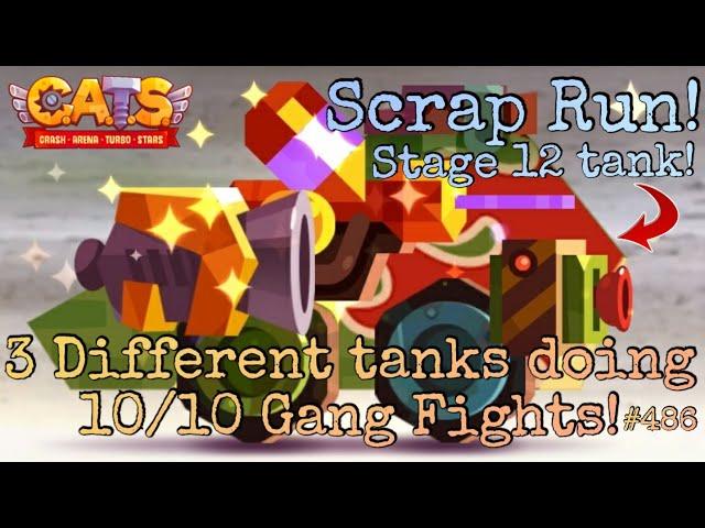 OVERPOWERED STAGE 12 TANKS! *Scrap-Run* | C.A.T.S.: Crash Arena Turbo Stars #486