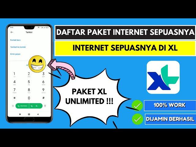 Cara Daftar Paket Internet XL Unlimited