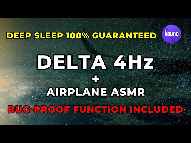 Delta brainwave sleep therapy with insect (incl. mosquito) repellent ultrasound : Airplane