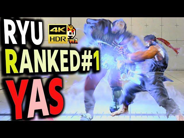 SF6: YAS  Ryu Ranked No1  VS M.Bison | sf6 4K Street Fighter 6 Season2