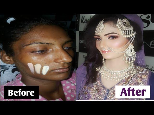 Walima bridal makeup incredible transformation |compete with kashee's makeup